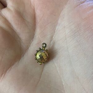 Gold-Tone Beaded Pendant Charm